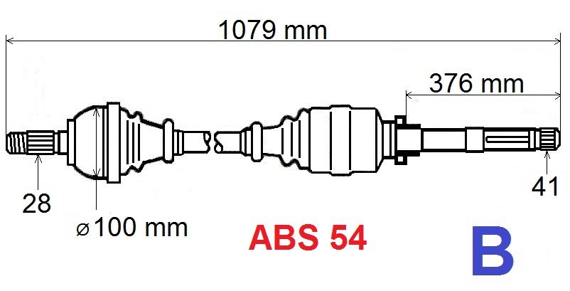 T5487 Z POLOOSA BOXER PRAVÁ 28/41ABS
